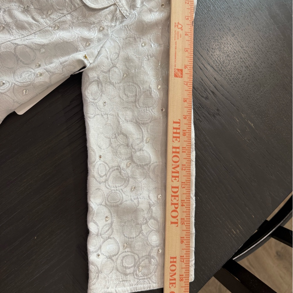 Ruby Rd. Silver And White Patterned Women's Blazer - image 5